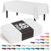 White Plastic Table Cover | Case of 48